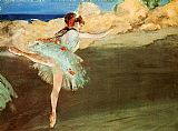 Famous Dancer Paintings - The Star - Dancer on Pointe